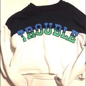 Trouble crop top